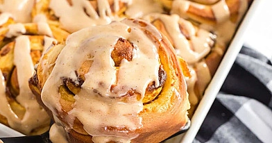 Pumpkin cinnamon rolls - Dyniowe bułeczki cynamonowe