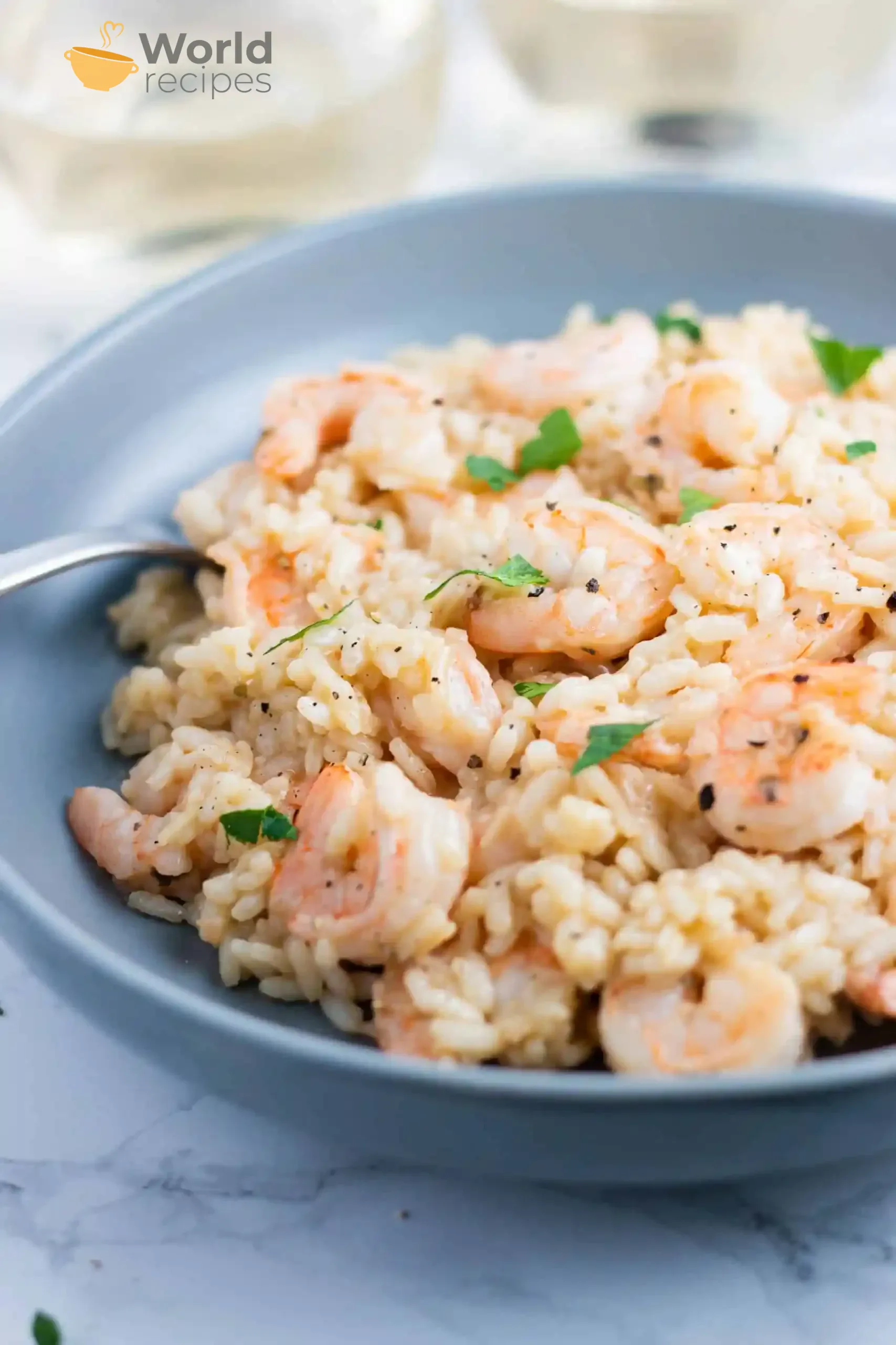 Fit risotto z krewetkami