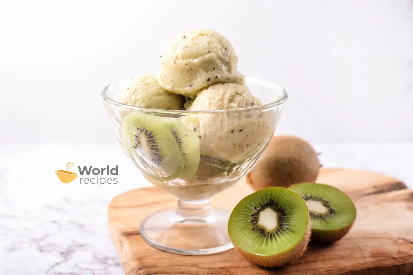 Sorbet z kiwi z nutką mięty