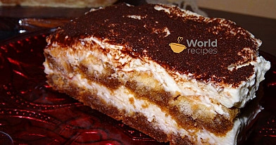 Tiramisu z mascarpone bez jajek