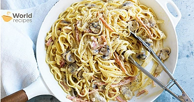 Spaghetti carbonara ze śmietaną 18