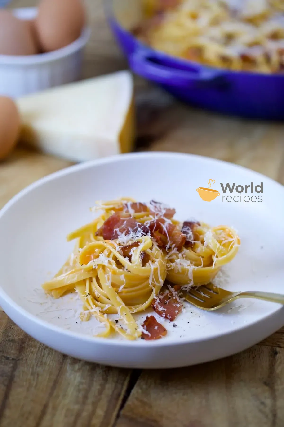 Spaghetti alla carbonara bez śmietany