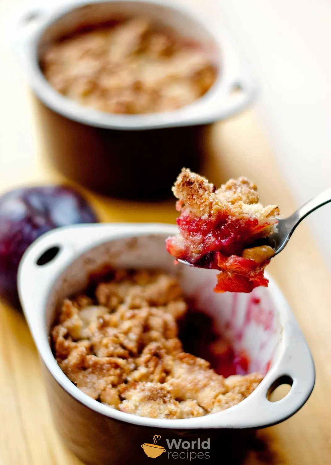 Szybkie crumble ze śliwkami